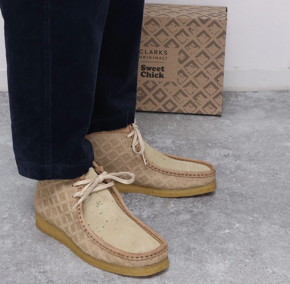 【CLARKS SWEET CHICK】 27.5 Wallabee Boot Clarks - Men's Wallabee Boot x Sweet Chick – Square Deal Shoes